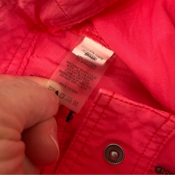 Title Nine Size 10 Coral Stretch Brash Ripstop Hiking Camping Bermuda Shorts - Picture 5 of 16